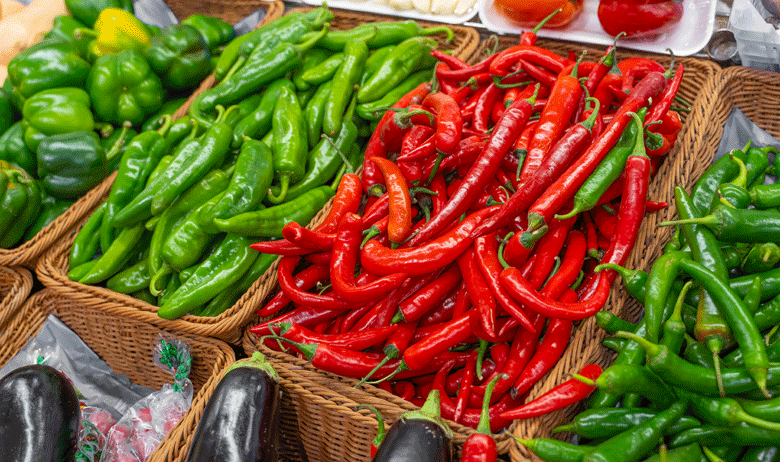 Chillies used in Turkish cooking