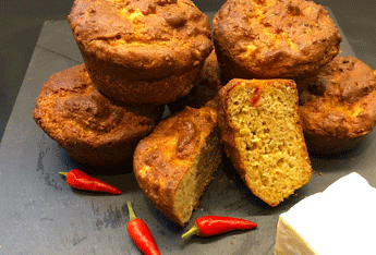 Recipes from the United kingdom. Chilli cheese and onion bread