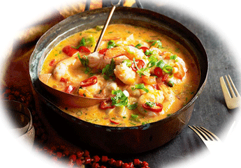 Seafood with Chillies. Moqueca