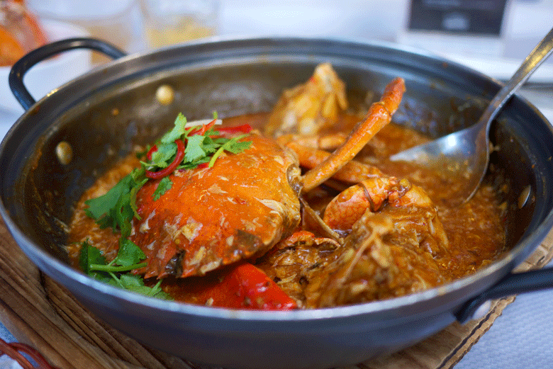 Spicy crab curry recipe