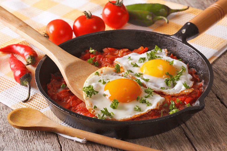 Recipes from  the rest of the world. Shakshuka