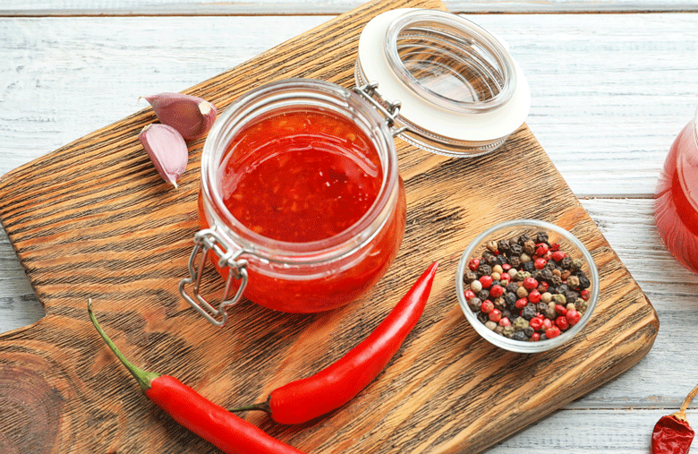 Spicy tomato and Chilli jam