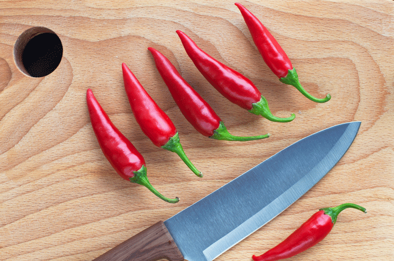 Cooking with chillies