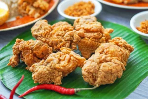 Shredded crispy chicken made with leftover chicken